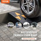 Vevor Rubber Curb Ramp Driveway Ramp For Curb 3 5  Rise 39 4  Wide 33069lbs Load