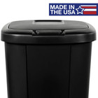 Hefty 13 3 Gallon Trash Can  Plastic Touch Top Kitchen Trash Can  Black