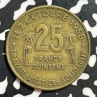 1959 Guinea 25 Francs Lot t1197 Scarce 