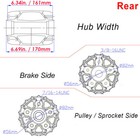 Chrome 16x3 5 Fat Spoke Rear Wheel For Harley Touring Bagger Electra Glide 00-08