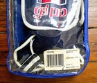 Vintage Umbro Soccer Gel Pro Shin Guards Large Navy Blue White Red Football 90s