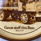 Vtg Rare Bass Beer Tray Sentinel Steam Dray Advertising 12  Serving Tray