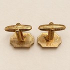 Vintage Christian Dior Cd Logo Cufflinks Gold Silver Tone Textured Germany