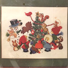 Columbia Minerva Stitchery Christmas Crewel Embroidery Kit Decorating The Tree