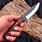 Custom Hand Made Forged Carbon Steel Skinner Hunting Knife Wood Handle 2924