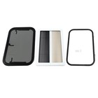 Rv Push Out Window 75x50cm Tempered Glass 65 Degree Opening For Camper Van