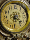 Antique Rare  1906 Art Nouveau Brass Plated Iron Cherub Figure Clock To Service