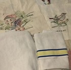 Vintage Linen 18pc Fabric Craft Lot