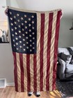 Rare Vintage Authentic 49 Star Sewn Cotton American Flag 3x5 Brass Grommets