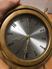 Waltham Ships Wheel Nautical Desk Clock 5 5lbs Runs Read