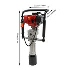 52cc 2 3hp Gas Powered T Post Driver Fence Pile Driver Pounder Toolkit W 3 Heads