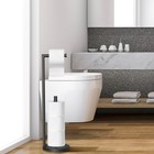 Free Standing Tissue Dispenser Bathroom Toilet Paper Holder Stand With Reserve