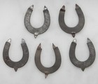 Set Of Five Early 1900s Drummond Tobacco Co  Tin Horseshoe Tobacco Tags