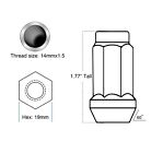 24pc Black 14x1 5 Bulge Acorn Lug Nut 1 77  Fit Chevy Gmc Silverado Sierra 1500