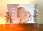 Picture Frame For Baby Engraveable Silverplate Holds 4x6 Photo