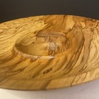 Signed Stunning  Hand-turned Spalted Cherry Wood Bowl-beautiful Aged Patina