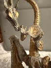 Rare 1991 Masterworks Pewter  guardian Of The Crystal  Dragon Wizard Statue