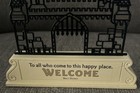 Disney Hallmark Castle Silhouette Welcome To All Who Come To This Happy Place 9   
