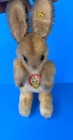 Vintage Original Steiff 14  Easter Bunny Rabbit Carrying Basket Button Tags 4325