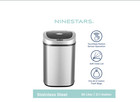 Nine Stars Automatic Trash Can  21 1 Gallon Stainless Steel  Motion Sensor Hands