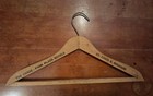 Lot 6 Vintage Wooden Hangers For Suit  Jacket  Pants Advertising Atl  Memp  St l