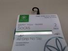 2 Pk Gaiam Grippy Yoga-barre Socks New Aqua One Size Fits Most A1