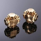 Brass 4-gear Cube Fidget Spinner Metal Edc Stress Relief Anxiety Toys