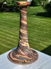 Niloak Arts   Crafts Mission Swirl Art Pottery 10 1 4  Chamber Candle Stick Nice