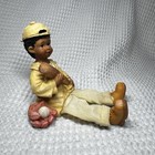 Antique Rare African American Shelf Sitter Figurine Black Americana