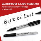100 Counts  Permanent Markers  Fine Tip  Black  Quick-drying And Fade-resistant