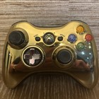 Official Microsoft Xbox 360 Gold Wireless Controller  Works Great  Authentic 