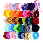 55 Pcs Premium Velvet Hair Scrunchies Elastics Bobbles Hair Bands Scrunchy Hair