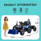 24v Kids Ride On Tractor Electric Car W remote  Dump Truck  3 Speed Toy