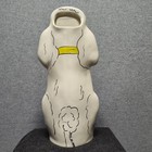 White Poodle Vase Dogs By Nina Lyman Large 15    High Ceramic Animal Figure