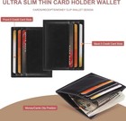 Credit Card Holder Slim Wallet Money Clip Rfid Blocking Credit Card Case Thin Fr