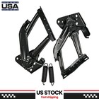 For 1967-1972 Chevy C10 Suburban Blazer  Gmc Jimmy Hood Hinges Black W spring