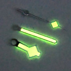 Silver Patina Snowflake Watch Hands  Green Lume Fits Nh35  Nh36  7002 Mod Parts