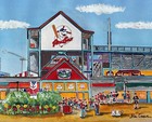 Mc Coy Stadium Art Print Pawtucket Red Sox Ri Pawsox Mccoy Baseball Fan Gift For
