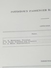 1901 Electric Streetcar Document Pottstown Passenger Railway Geo  Malsberger Pa