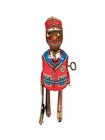 Vintage 1930s Rare Louis Marx Red Cap Porter Tin Litho Wind Up Toy Works - Read
