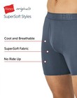 Hanes Originals Ultimate Men s Supersoft Boxer Brief Underwear  Black  3-pack