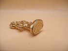 Vintage Mid-century Goldtone  thank You  Sealing Wax Stamp Seal