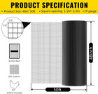 Hardware Cloth Pvc Coated Wire Mesh 48   X 50  1 2inch Mesh Black Vinyl Coated F