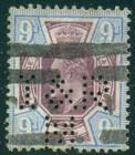 Great Britain Sg-250  Scott   136 Used  Perfin  Fine-very Fine  Great Price 
