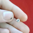 White colorless Transparent Round Cut Faceted Loose Cubic Zirconia Stone