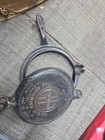 Vintage Antique Griswold No 8 Cast Iron Waffle Iron With Low Type Base Pat 151 