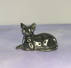 Hagen Renaker Miniature Black Cat Reclining
