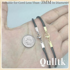 20 Sets Crimp Cord Ends With Lobster Clasp Silver Gold For Bracelet Necklace