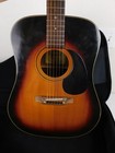 70s Pan H595 Dreadnought Gibson Clone Acoustic Guitar Tuned Exc  Sound  gig Case