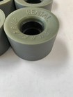 50mm Sure Grip Grey Rental Roller Skate Skating Wheels- Set Of 8